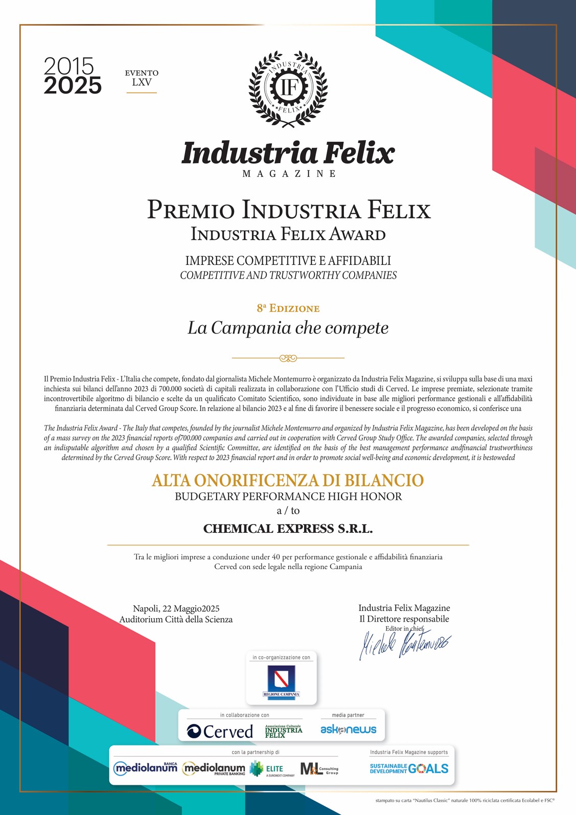 Industria Felix award